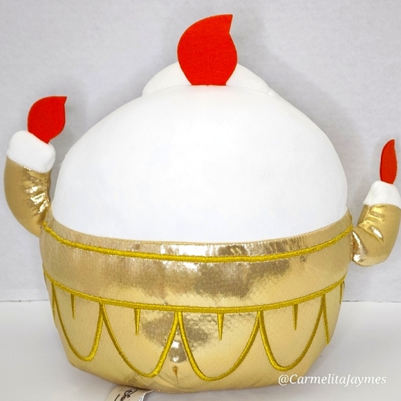 LUMIERE🕯11" White & Gold Candelabra Disney Beauty & the Beast Squishmallow NWT - Picture 5 of 9